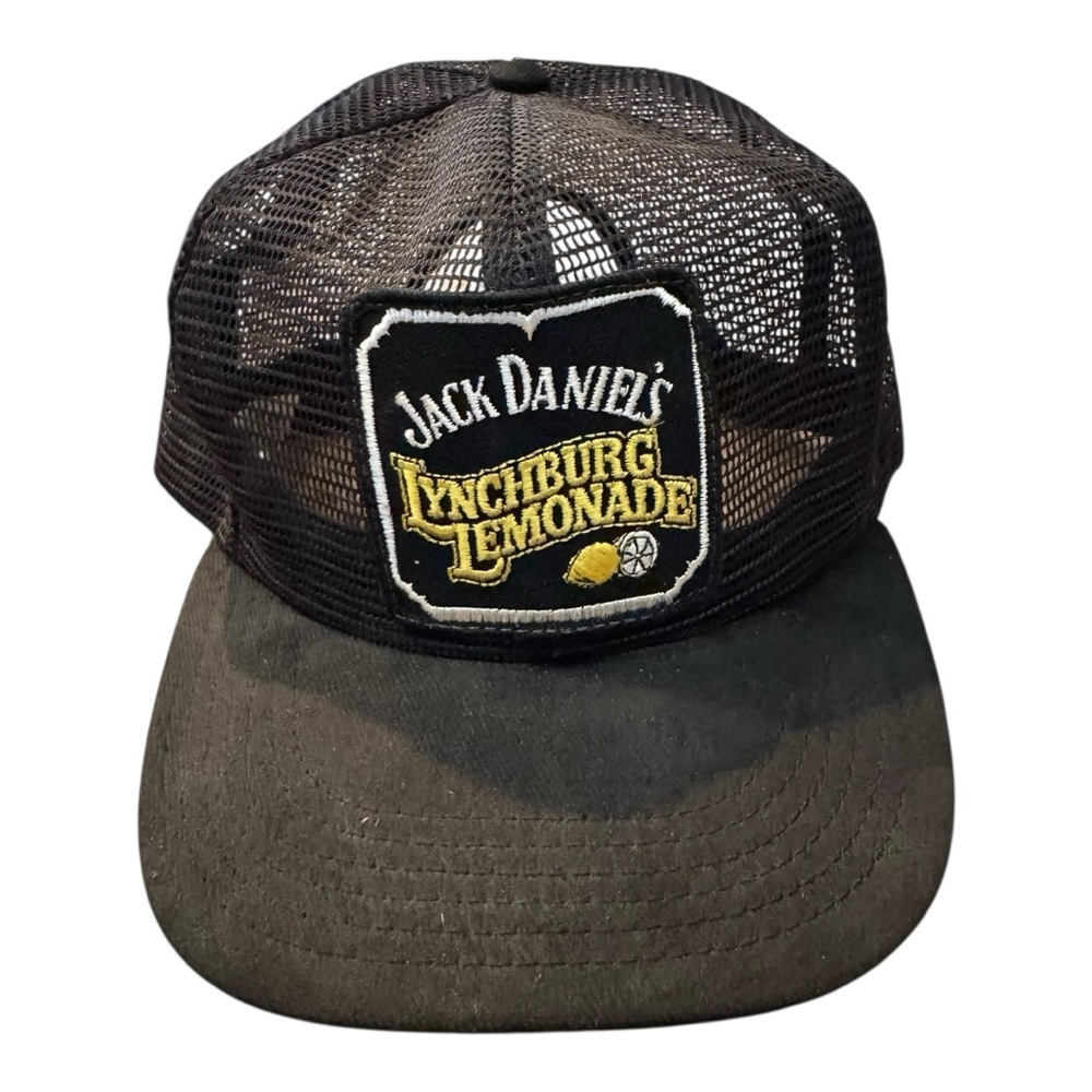Jack Daniel's Lynchburg Lemonade Patch Black Mesh SnapBack Trucker Hat